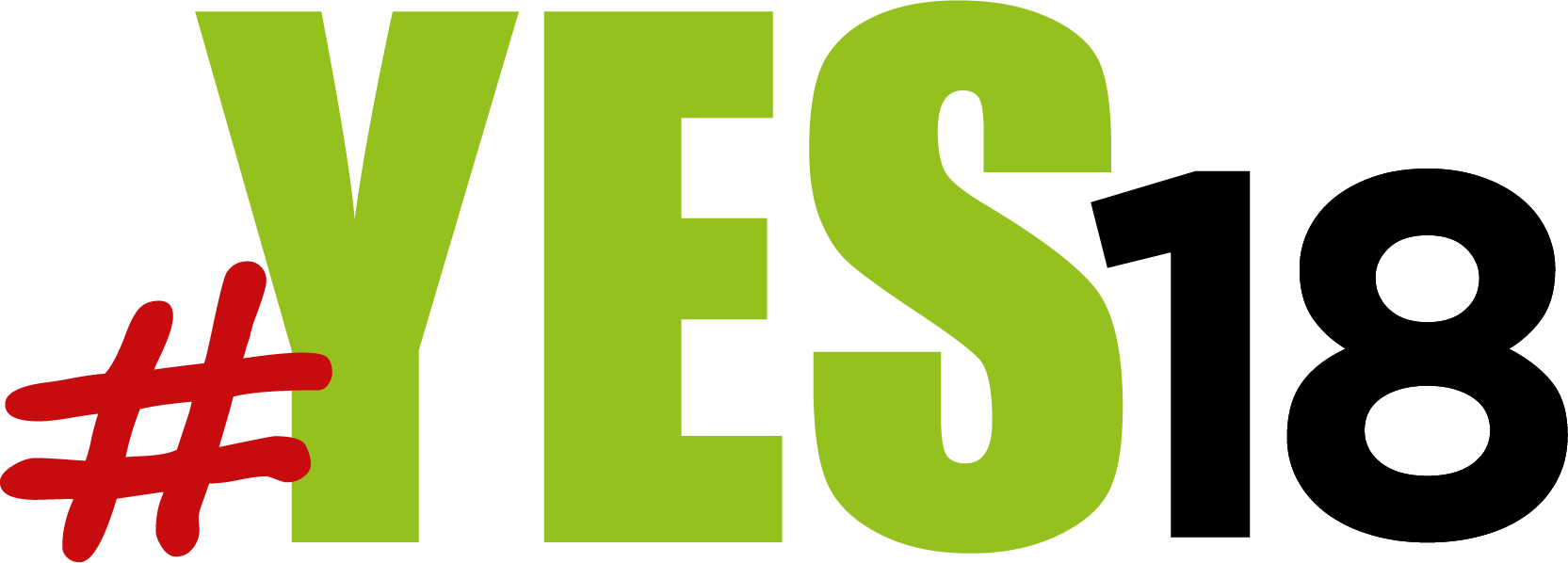 YES18 Youth Empowerment Symposium 2018 logo featuring green and orange branding with environmental conservation symbolism at Subic Bay Exhibition and Convention Center Philippines